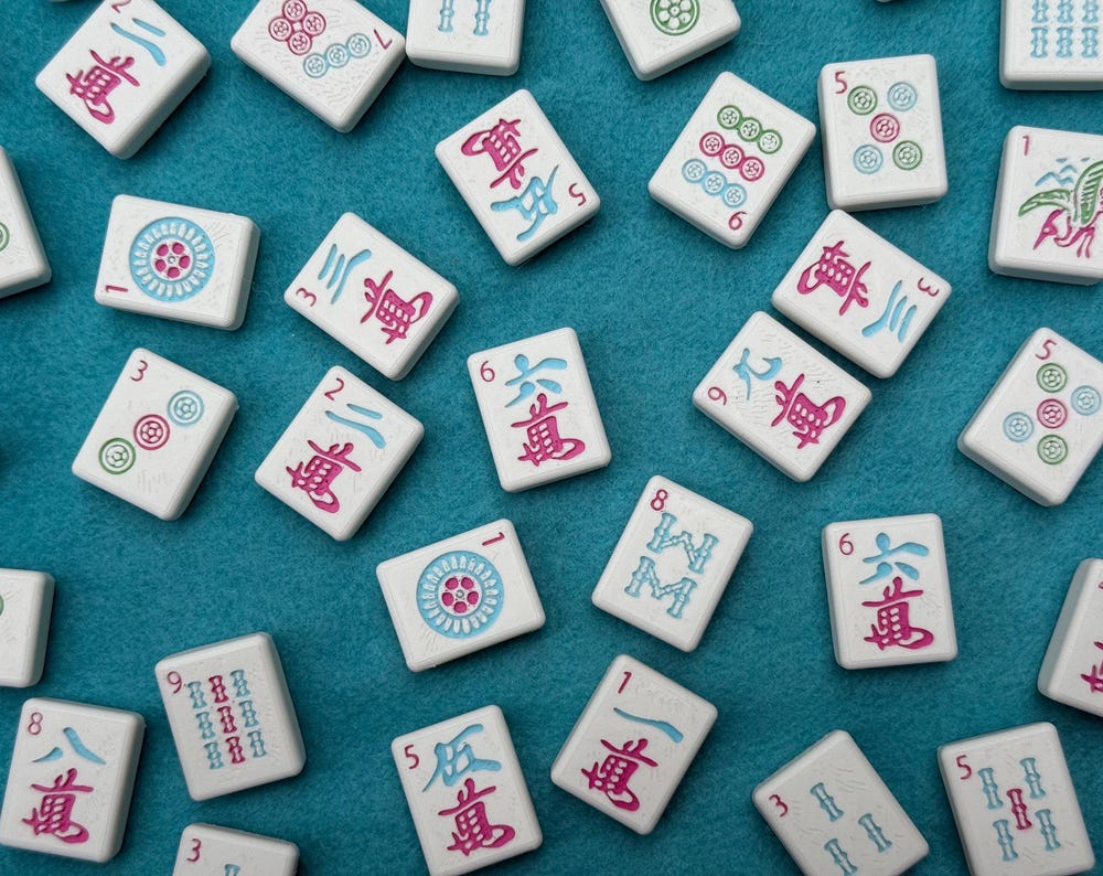 Waterproof American Mahjong Set - Spring Colors