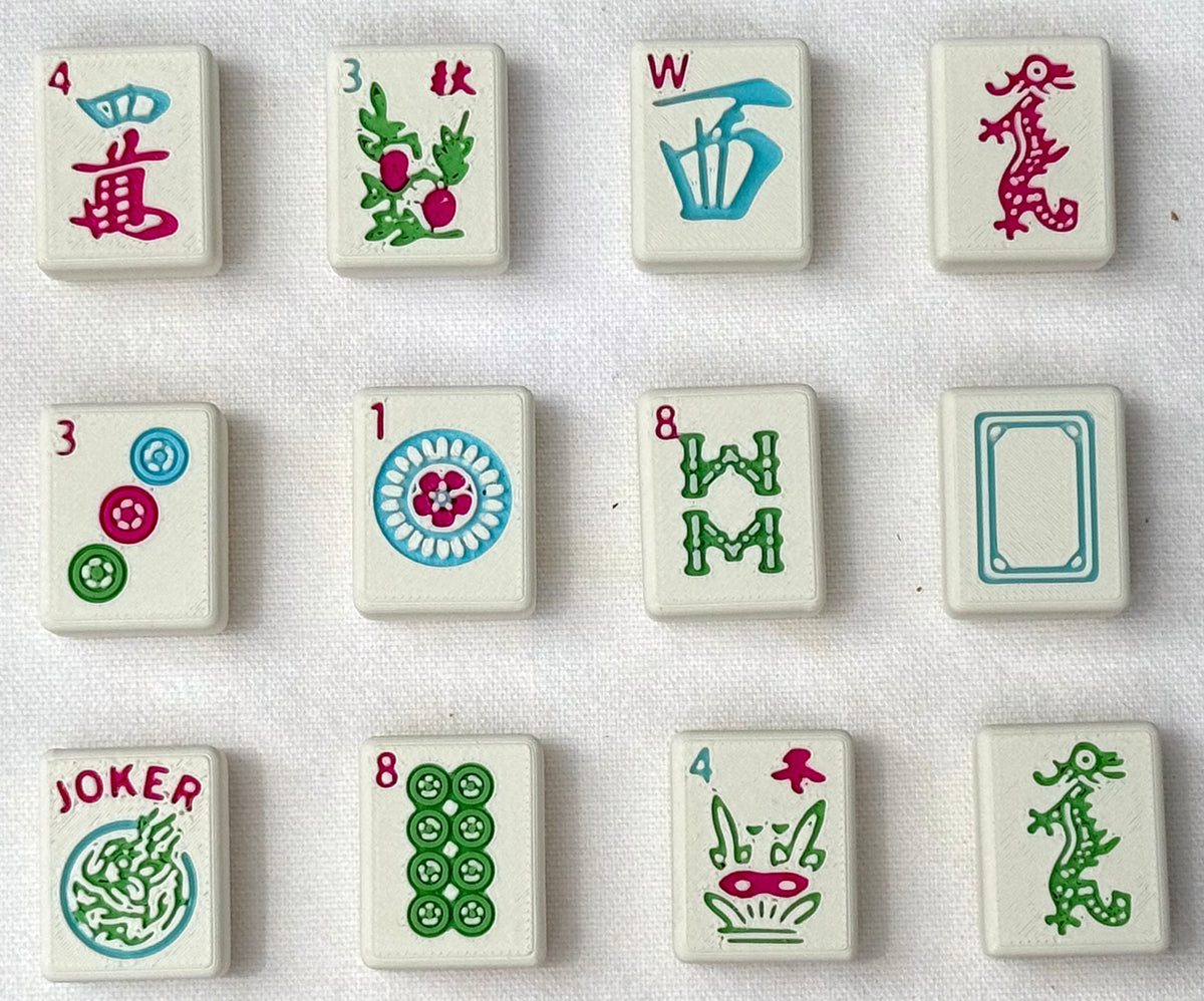 Spring Mahjong Set Waterproof American Mahjong Set - Spring Colors – Skidmark Novelties
