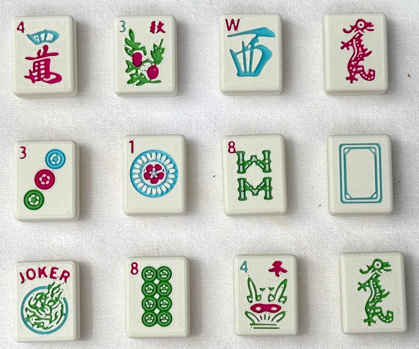 Waterproof American Mahjong Set - Spring Colors
