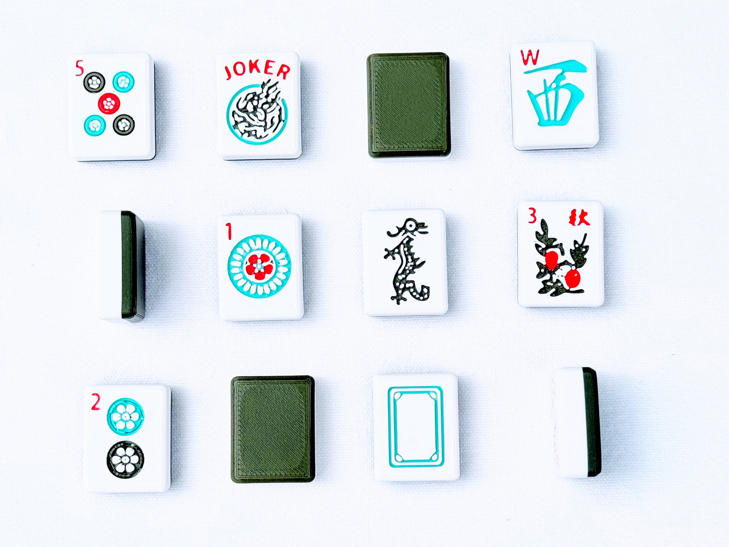 Two Tone Waterproof American Mahjong Set - “The Hank”