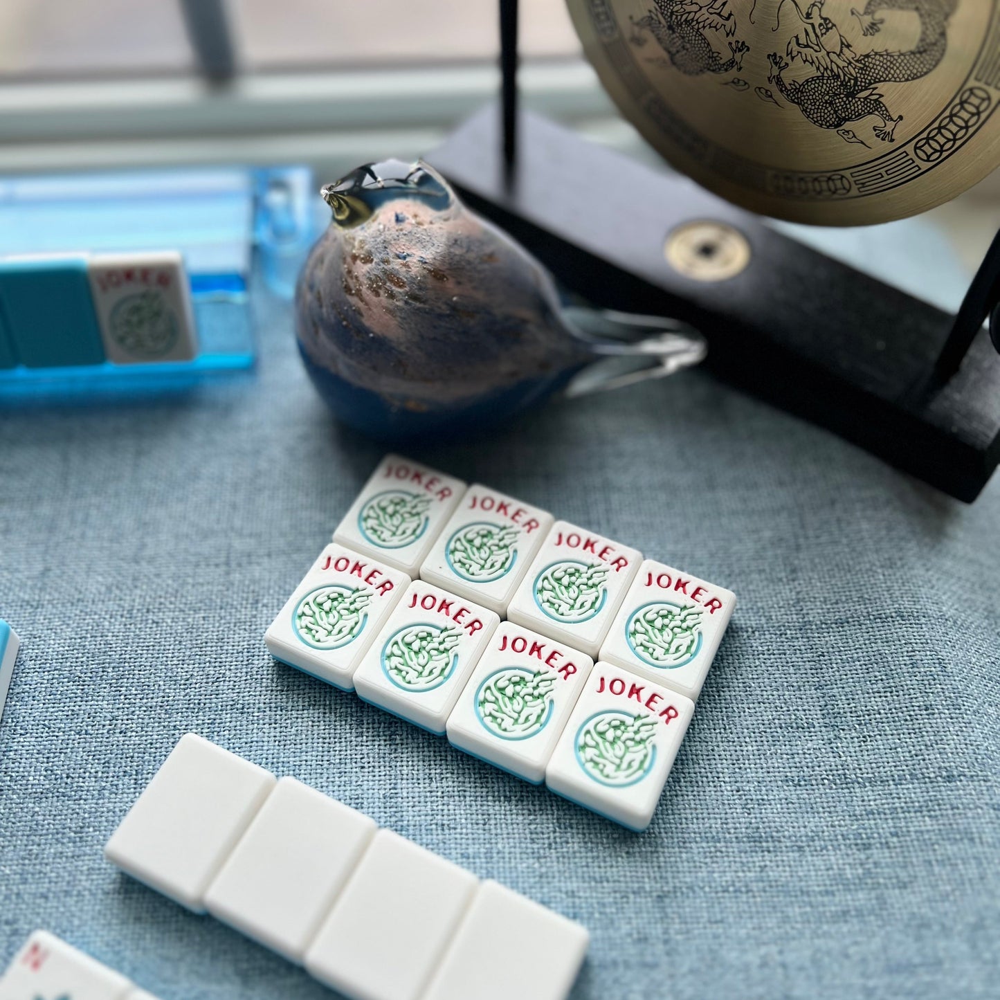 Two Tone Waterproof American Mahjong Set - Spring Colors