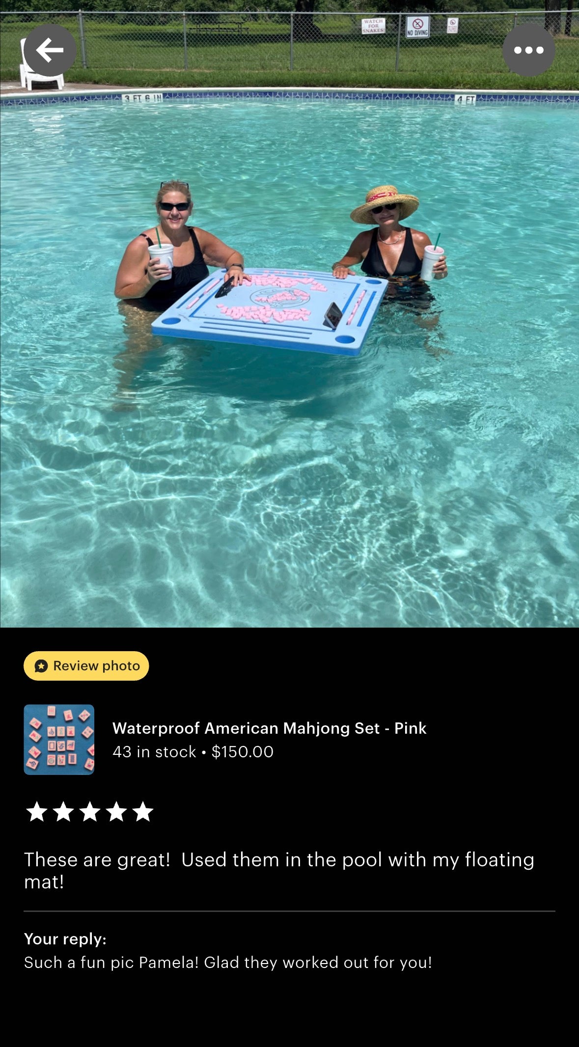 Waterproof American Mahjong Set - Pink