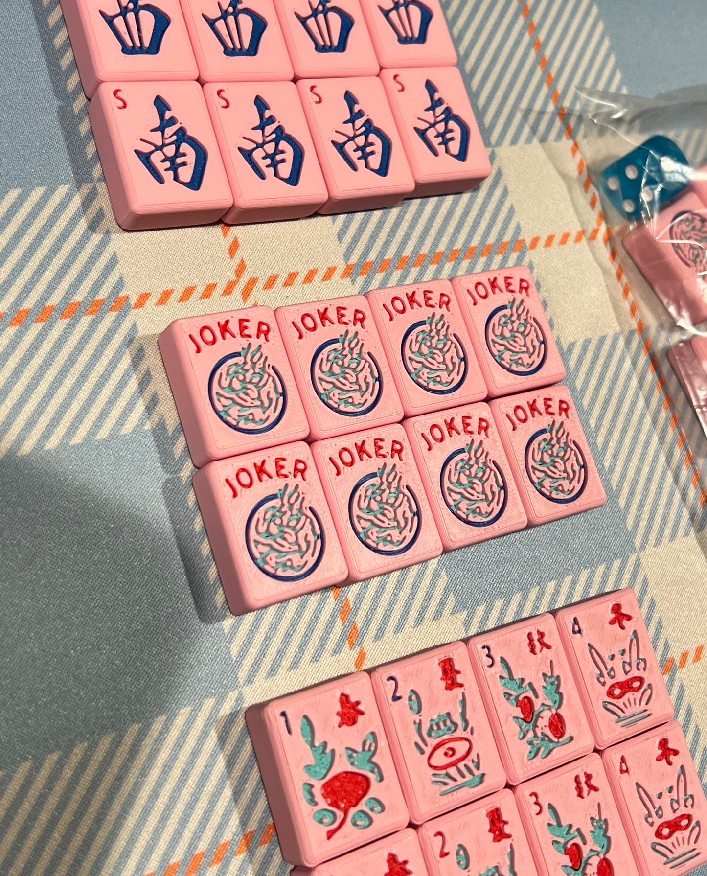 Waterproof American Mahjong Set - Pink