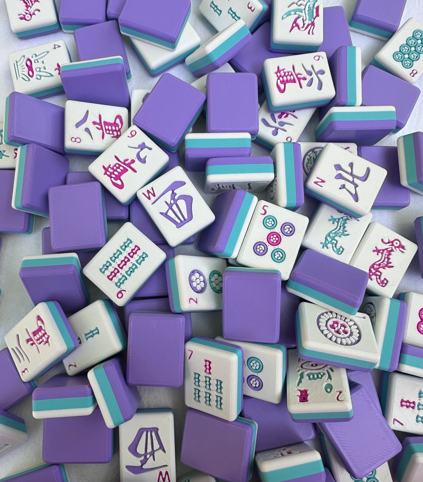 Three Tone Waterproof American Mahjong Set - “The Breeze“
