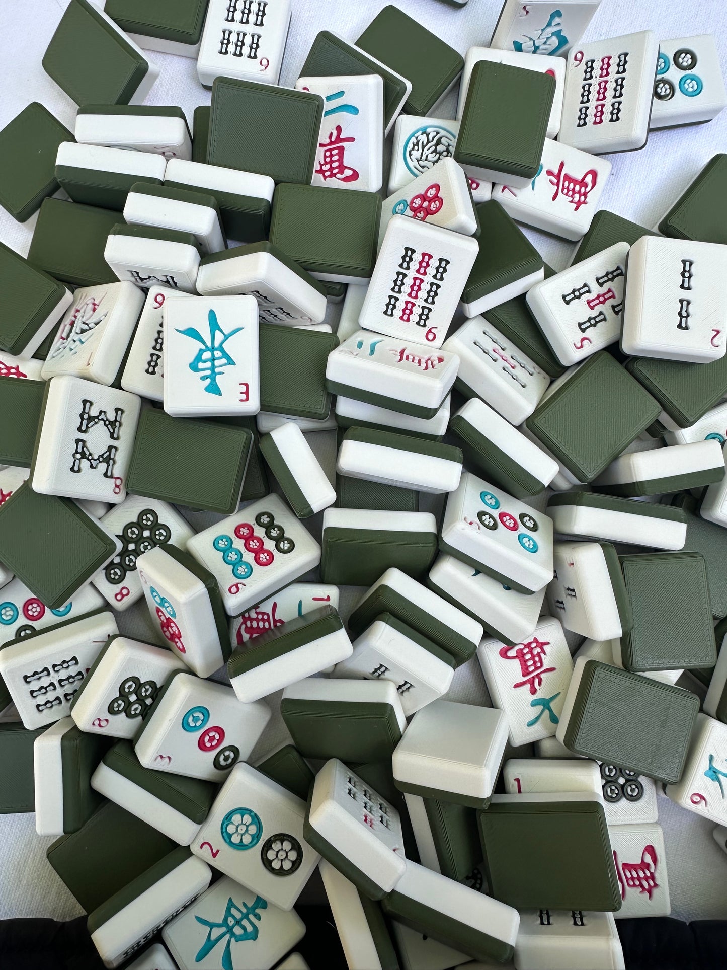 Two Tone Waterproof American Mahjong Set - “The Hank”