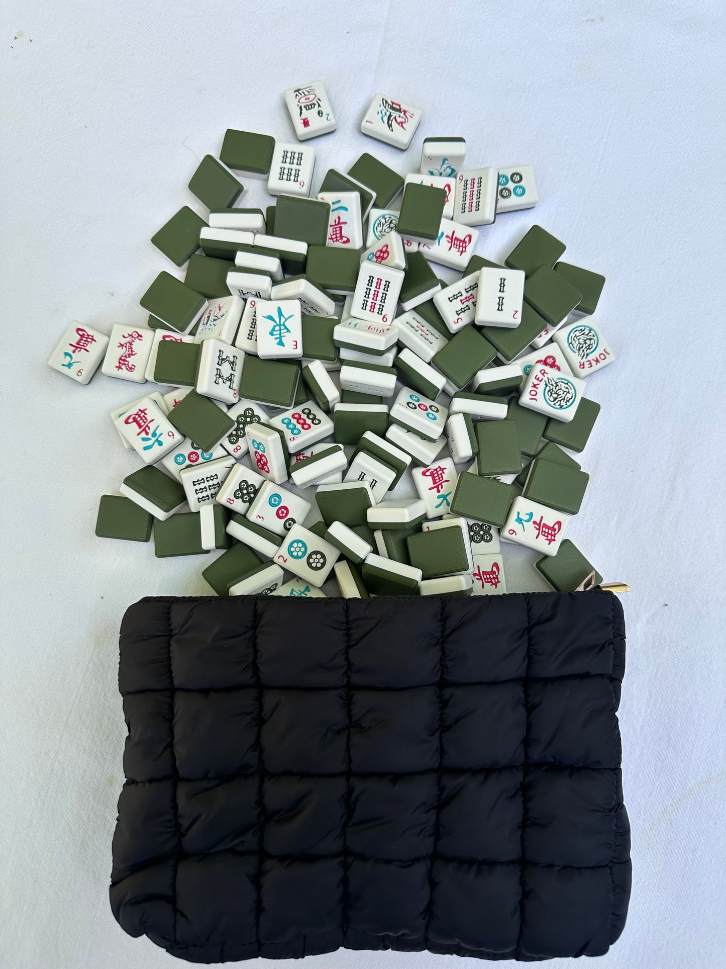 Two Tone Waterproof American Mahjong Set - “The Hank”