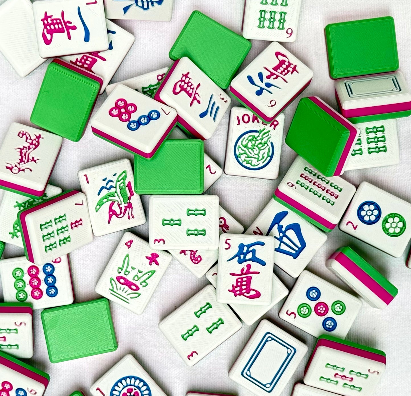 Three Tone Waterproof American Mahjong Set - “The Bloom”
