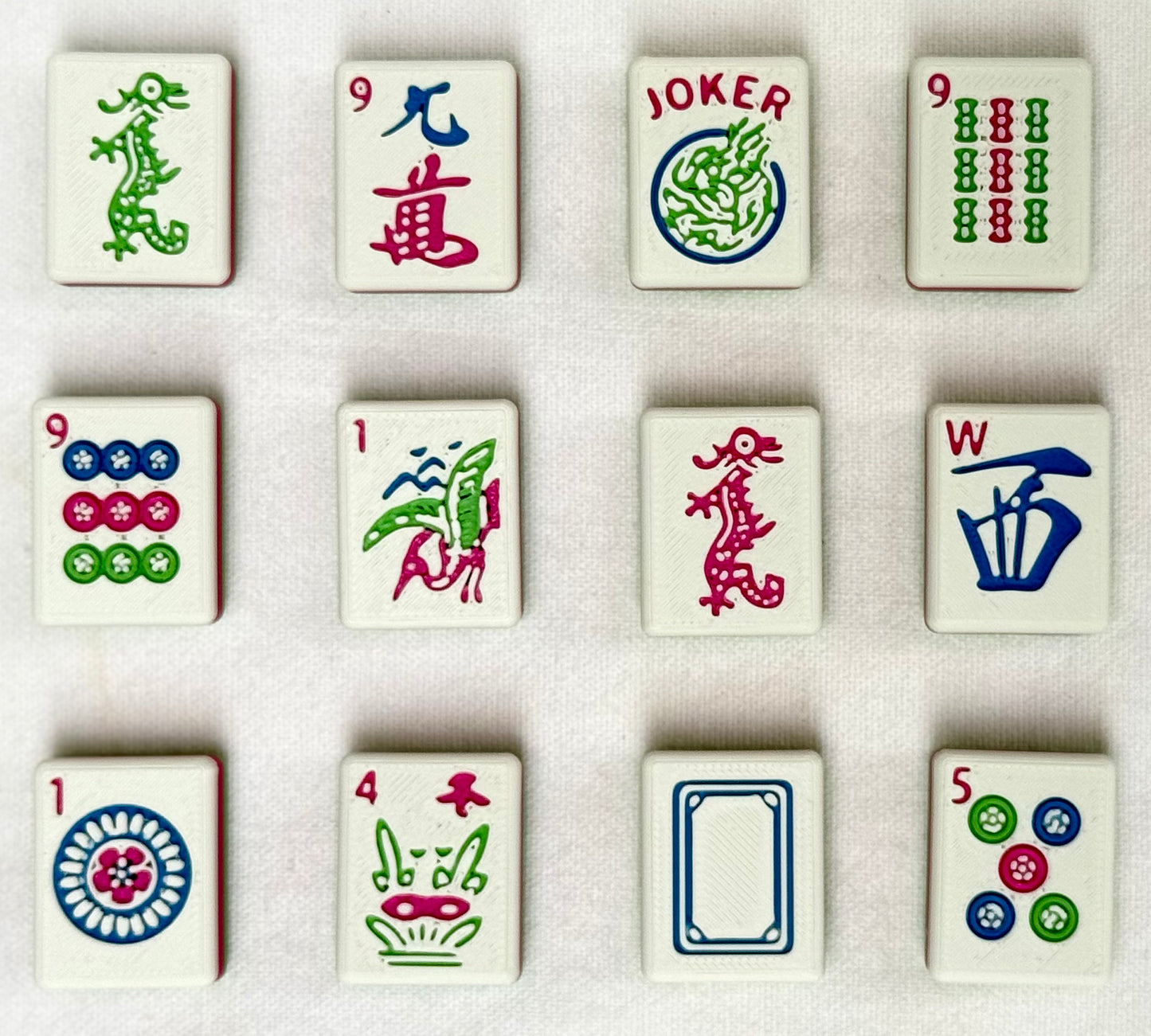 Three Tone Waterproof American Mahjong Set - “The Bloom”