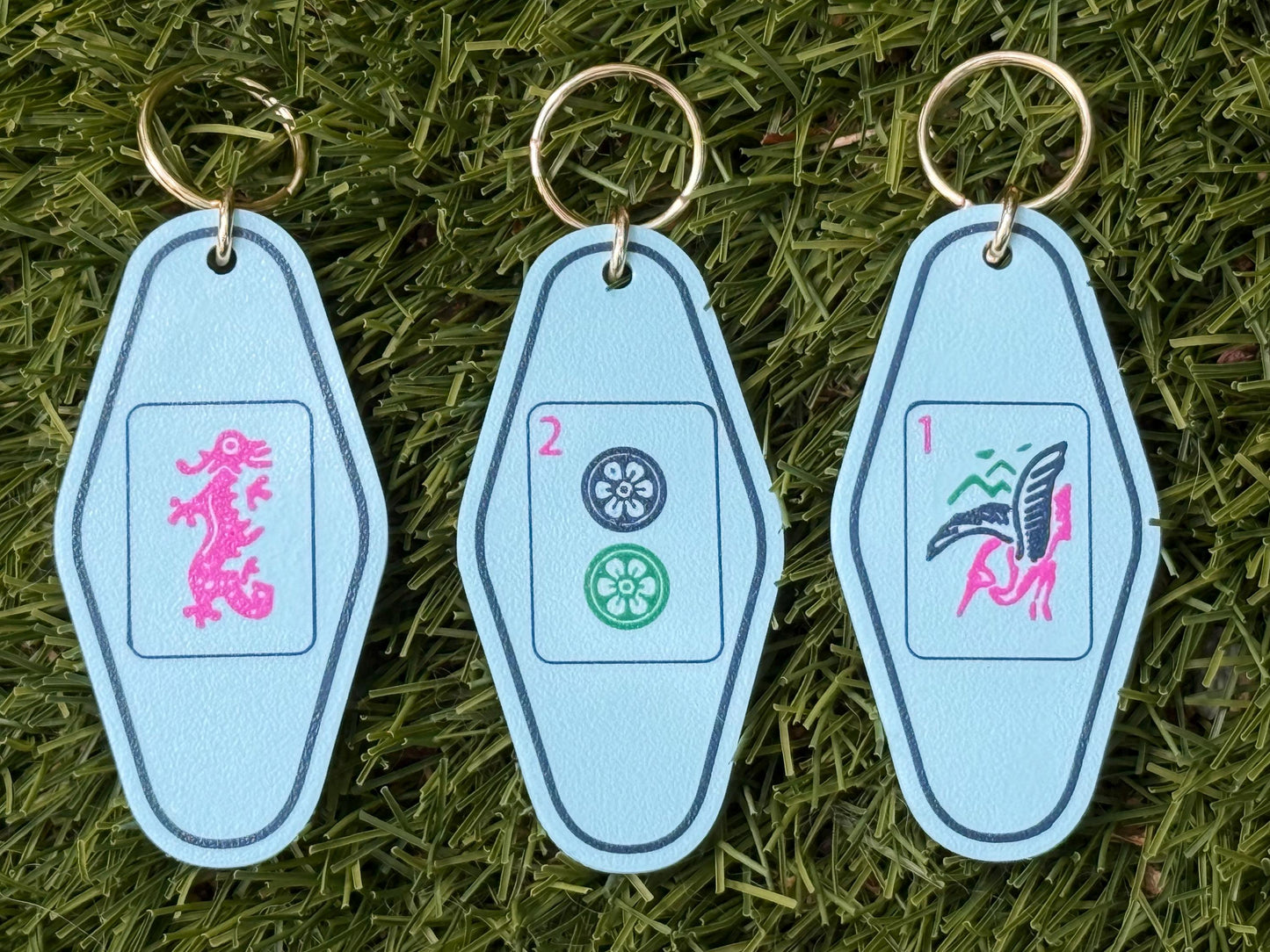 Mahjong Motel Keychain