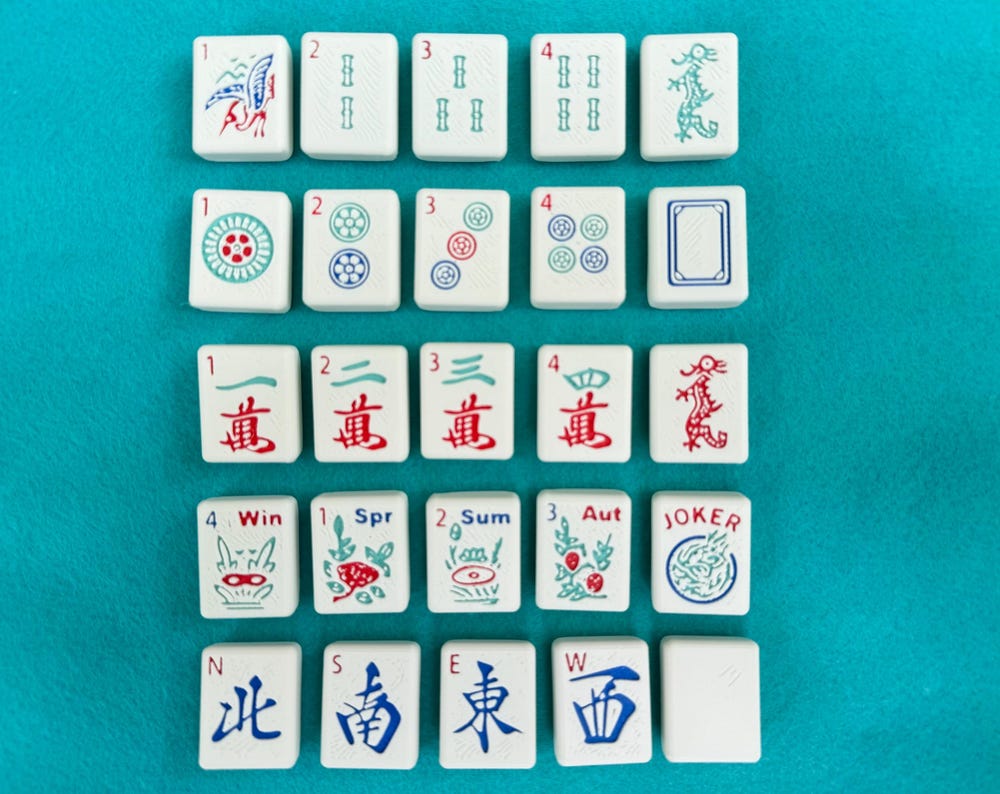 Waterproof American Mahjong Set - Classic